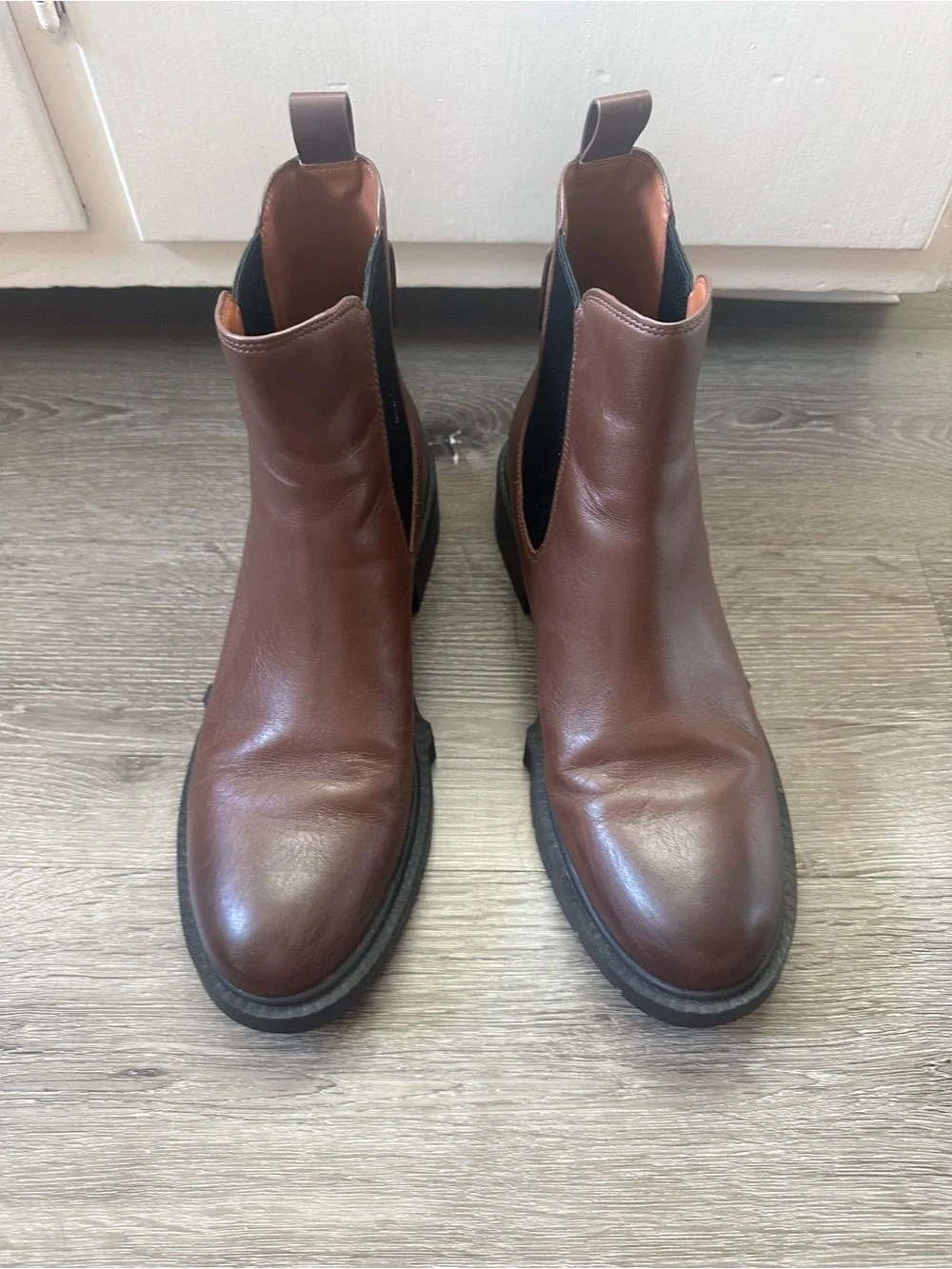 Coach polished leather